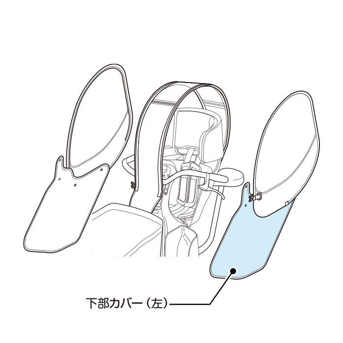 補修用 RCF-009（ヘッドレスト付フロントチャイルドシート用レイン 