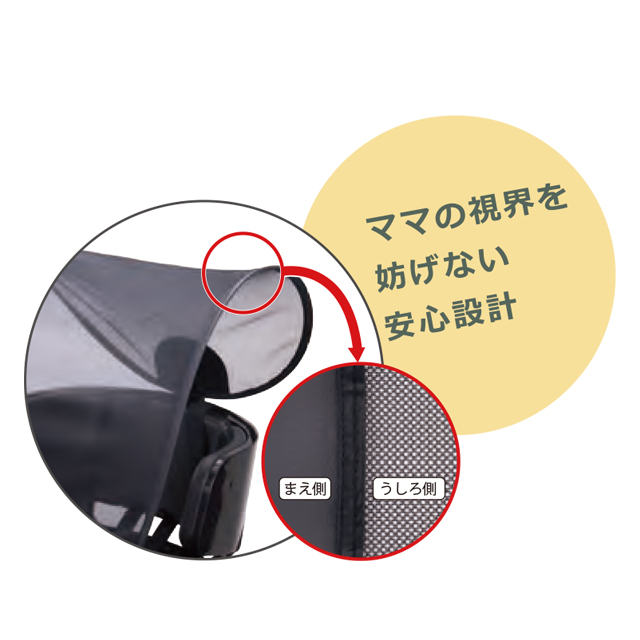 UV-012F ヘッドレスト付フロントチャイルドシート用サンシェード | OGK技研株式会社