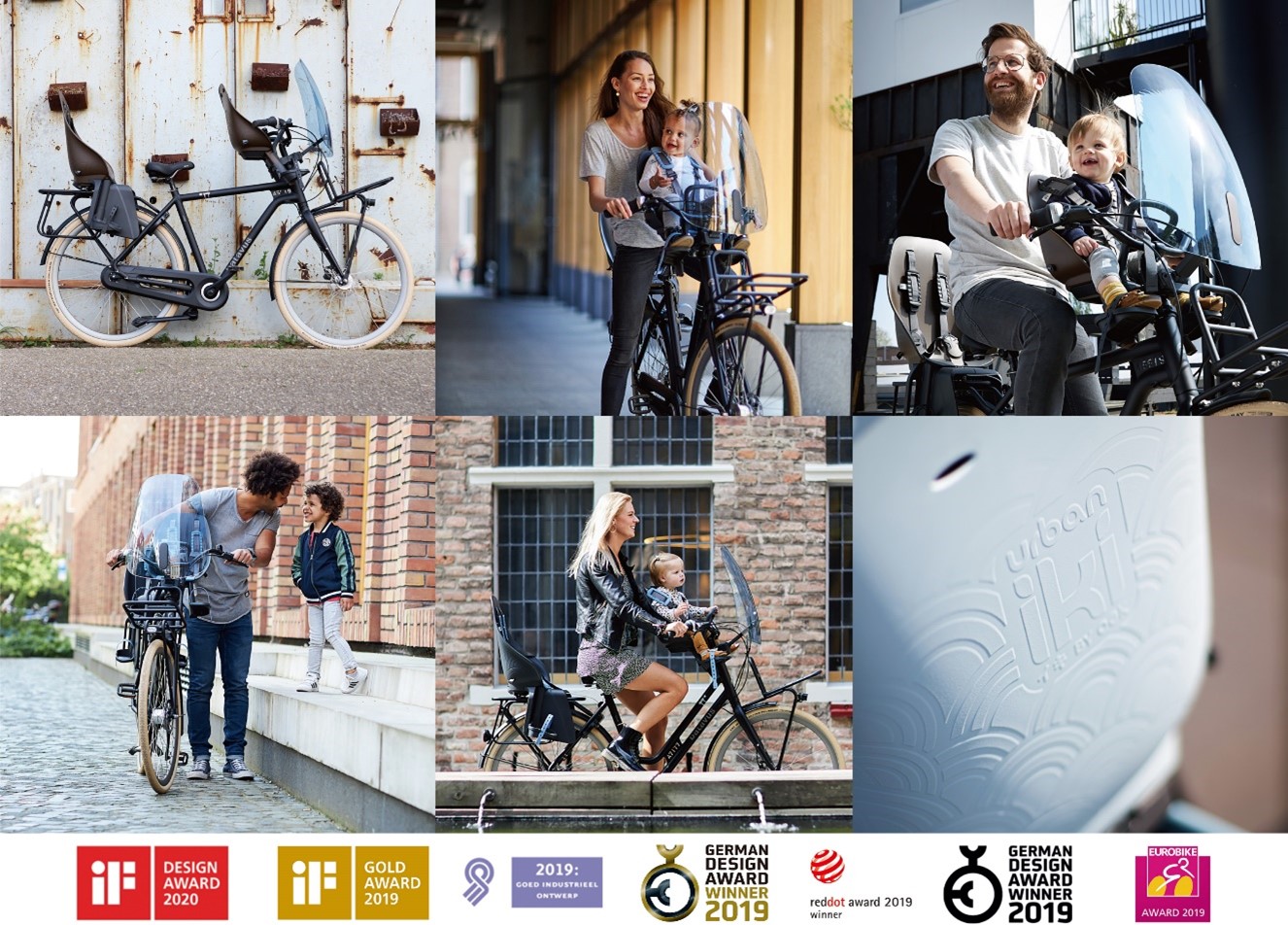 ヨーロッパデザインの自転車用チャイルドシート「Urban Iki(アーバン 